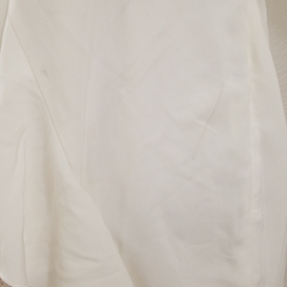 Elegant Off White One Shoulder Dress - Picture 4 of 6